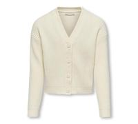 KIDS ONLY Short KNT Kogmandy Ls Cardigan Boxy en Tricot, Bouleau, 158-164 Femme
