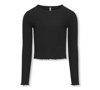 KIDS ONLY T-Shirt à Manches Longues Kognella L/S JRS Noos pour Fille, Noir, 158-164