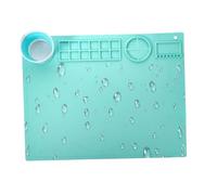 Kids Painting Mat - Silicone Crafting with Detachable Cup, Non Slip with Easy Clean Feature, Ideal for Watercolor Projects Art Boys Children Students Home Classroom Road Trips