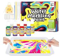 Kids Peinture Marbrée 8 Couleurs Set Water Topo Painting Water Ondulation Marble Painting Crafts Magic Marble Print Painting Art Kit Accessoire d'activité, Enfants de 6 à 12 Ans