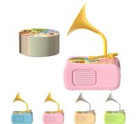 Kids Phonograph with 104 Cards, 2025 New Early Education Phonograph Story Machine, Toddler Gramophone Toy, Screen Free Portable Audio Player for Kids 3-12 Musical Sensory Toy for Boy Girl (Pink)