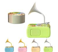 Kids Phonograph with 104 Cards, 2025 New Early Education Phonograph Story Machine, Toddler Gramophone Toy, Screen Free Portable Audio Player for Kids 3-12 Musical Sensory Toy for Boy Girl (Green)