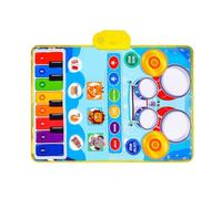 Kids Piano Mat, Music Play Mat with Sensory Drum, Educational Learning