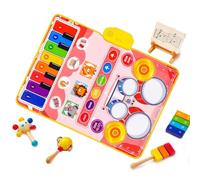 Kids Piano Mat with Sensory Drum - Educational Musical Play Mat