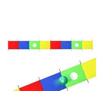 Kids Play Parachute, Rectangular Game Mat, Gymnastics Training Equipment, Cooperative Activity Toy, Interactive Outdoor Play for Sports Yard Field Playground Team Building, 212.6x35.43x0.39 Inches