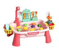 Kids Play Sink With Running Water Electrical Interactive C Faucet Dish Toys