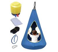 Kids Pod Swing Seat - Oxford Cloth with Cushion Max 150kg Multifunctional Adjustable Comfortable | Kids Indoor Outdoor Nest Hammock | for Living Room, Garden, Patio, Balcony, Lawn, Bedroom