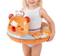 Kids Pool Float - Cartoon Capybara Swim Ring, Inflatable Water Play Raft with Cute Animal Graphic Design, Quick Air Fill Valve Feature, Ideal for Bath Beach Tub Summer Outdoor Water Fun Boys Girls