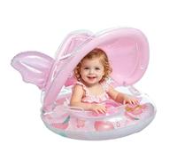 Kids Pool Float | Inflatable Swimming Ring, Safety Seat | Handle Equipped Summer Essential | Leg Hole Splash Protection for Children Boys Girls Beach Garden Yard Lake Water Park Daycare