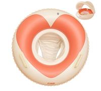 Kids Pool Float - Inflatable Water Raft, Kids Swimming Float for Bath, Safety Swim Ring, Beach Tub Gear with Adjustable UV-Shield Canopy, Sun Protection Gear for Buoyancy Support and Aquatic Play