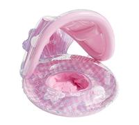 Kids Pool Float | with Backrest Cute Swim Ring | Pool Float with Canopy | for Kids Beach Water Lake Summer Travel Vacation Party