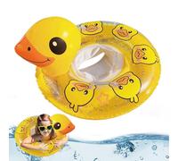 Kids Pool Tube Duck Shaped - PVC Float 60cm | Heavy Duty Inflatable Swim Ring, Portable Lake River Beach Pool Raft for 1-3 Years, Outdoor Water Park Vacation Party Toy | Swim