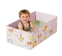Kids Portable Bath Tub - Foldable Leakproof Bathtub, Basin Stable Support Design for Travel Compact Bath Tub for Indoor Bathroom Shower SPA Use RV Balcony Outdoor Bathing