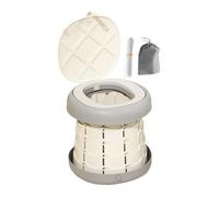 Kids Portable Potty Seat - Convenient Travel Toilet for Preschoolers, Foldable Easy to Clean Travel Toilet Perfect for Road Trips Camping Airplanes Potty Training 10.16x10.55 in