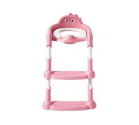 Kids Potty Seat With Step Stool Features A Supportive Backrest And Anti