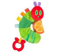 Kids Preferred Eric Carle Jouet sensoriel bébé chenille disque orange anneau de dentition pour siège auto poussette