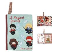 Kids Preferred Harry Potter Baby Photo Memory Album Crinkle Soft Sensory Book Holds 3 4" x 6" Photos with Soft Fabric for Babies, 15 x 22 cm