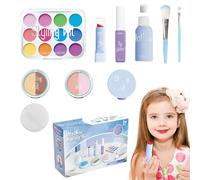 Kids Pretend Makeup Kit, Cosmetic Play Set for Girls, ABS Safe & Toy for Birthdays and Christmas, Fun Accessories for , for Imaginative Play, 19x10x13cm