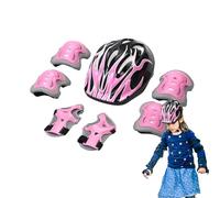 Kids Protective Gear Set, Resistant Helmet, 20.87-21.65 inches Children Knee Pad Design & Comfortable Skateboard Pads, Suitable for Biking, Skating, and Scootering, 5-10 Years of Age