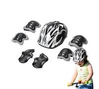 Kids Protective Gear Set, Resistant Helmet, 20.87-21.65 inches Children Knee Pad Design & Comfortable Skateboard Pads, Suitable for Biking, Skating, and Scootering, 5-10 Years of Age