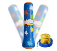 Kids Punching Bag Toy - Inflatable Boxing Bag, Kids Boxing Bag | Punching Kick Training Bag, Fitness Target Stand Towerr Bag, Inflatable Boxing Column Tumbler Bag with Pump for Kids