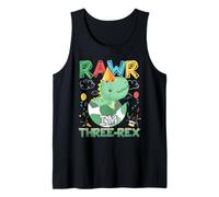 Kids Rawr I'm Three-Rex 3ème Anniversaire Dinosaure 3 Ans Débardeur