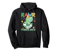 Kids Rawr I'm Three-Rex 3ème Anniversaire Dinosaure 3 Ans Sweat à Capuche