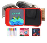 Kids Reusable Drawing Book - 14 Page Waterproof Sketches Notebook for Creativity | Friendly Flexible with Included Pens, Coloring Painting Doodling Writing Activity for Boys Girls Home School Travel