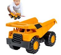 Kids Ride On Digger - ABS 20,5 x 17 x 10 cm Construction Vehicle Size | Inertia Driving Excavator Toy Truck | Big Construction Digger Vehicle Toy Playset For Children Learning Coordination In Indoor