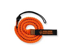 Kids Ride Shotgun - Corde de remorquage VTT - Orange | Cordon élastique Extensible pour vélo d'enfant, Fixation à Tirer derrière