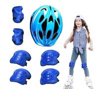 Kids Safety Helmet - Protective Knee Elbow Pads | Skating Cycling Gear Set, Protect Gear Safe Equip Cycle Skate Ride, Absorb Helmt Knee Elbow Wrist Guard Kit with Skating Cycling Scooter Protect
