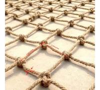 Kids Safety Netting - Durable Jute Rope Net for Indoor/Outdoor Use, Playground Railing & Garden Fence Protection (3M x 7M) - Safe Decorative Solution