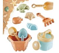 Kids Sand Toys Set - Watering Can Bucket Shovel And Molds | Beach Sandbox Toy For Castle Building, Backyard, Seaside, Poolside, Lake Shore, River Bank, Garden, Boys And Girls Ages 3+