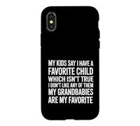 Kids Say I Have a Favorite Nope It's My Grandbabies - Coque pour iPhone X/XS