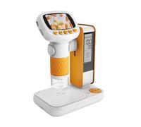 Kids Science Microscope portable avec minuterie intégrée et écran de 5,1 cm, outil d'expériences Appareil photo USB portable ABS Science pour enfants