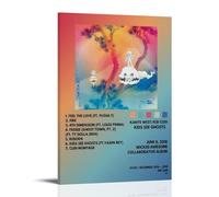 Kids See Ghosts by Kids See Ghosts Poster imperméable pour la maison Résistant à l'humidité, facile à installer et résistant à la décoloration, style cadre, 40 x 60 cm