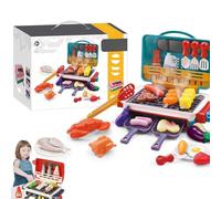 Kids Sensory Kitchen,Magic Meals Kids Grill with Smoke Sound Light, Interactive Grill, Children's Cooking Toy Set - Birthday Edition Interactive Grill (Green)