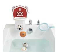 Kids Shower Bath Toy | Suction Cup Basketball Hoop, Interactive Fun Pool Game With 6 Animal Balls, Shower Basketball Hoop Toys With Suction Cups | For Kids Boys Girls Traveling Pool Beach Bathroom