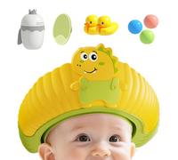Kids Shower Hat | Adjustable Anti-Backflow Protective Head Visor | With Ba