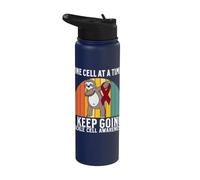 Kids Sickle Cell Awareness Items Apparel Sickle Cell Warrior Stainless Steel Insulated Water Bottle