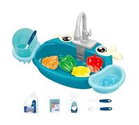 Kids Sink with Running Water - 40x25x21cm Electric Bird Bath | Kitchen Pretend Play Set | Water Sink for Boys Girls Preschoolers Backyard Patio Beach Camping Daycare Home Bathroom Playroom Holiday