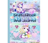 Kid's Sketchbook and Journal (8.5x11in): Cute Unicorn Doodle and Drawing Notebook for Girls
