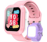 Kids Smart Watch, Ip68 Waterproof Smartwatch For Girls With 20 Sports, Pedometer, Heart Rate Monitor, Sleep Training, Habit Training, For 6-16 Years, Pink And Purple
