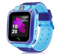 Kids Smart Watches avec GPS Tracker appel pour les garçons filles Montre-bracelet numérique, Sport Smart Watch, téléphone portable à écran tactile avec appareil photo anti-perte SOS jouets éducatifs p