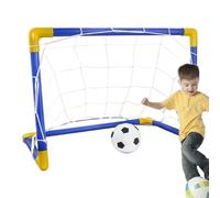 Kids Soccer Goal - 17.32in Portable Net, PP Durable Material, Colorful Stable Frame, Sports Training Play | Adjustable Mini Soccer Goal for Children Outdoor Backyard Fun Practice Coordination
