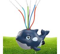 Kids Sprinkler Toy, Whale Cartoon Rotating Water Sprinkler, Outdoor Splash Play Toy for Backyard Yard Garden Patio Park Fun, Summer Water Activities Game for Birthday Party Adventure Spring Play