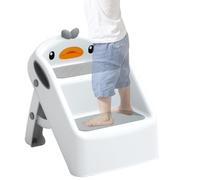 Kids Stool - Portable Child Ladder, Non-Slip Learning Stand | Height Standing Assistant, Easy Carry, Ideal for Hand Washing Or Brushing Teeth in Sink Areas