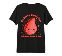 Kids Strawberry Be Berry Suspicious of How Cute I Am T-Shirt Haut de Gamme