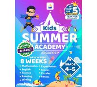 Kids Summer Academy by ArgoPrep - Grades 4-5: 8 Weeks of Math, Reading, Science, Logic, Fitness and Yoga | Online Access Included | Prevent Summer Learning Loss