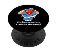 Kids Superhero Birthday Gift for 2 Year Old PopSockets PopGrip Adhésif